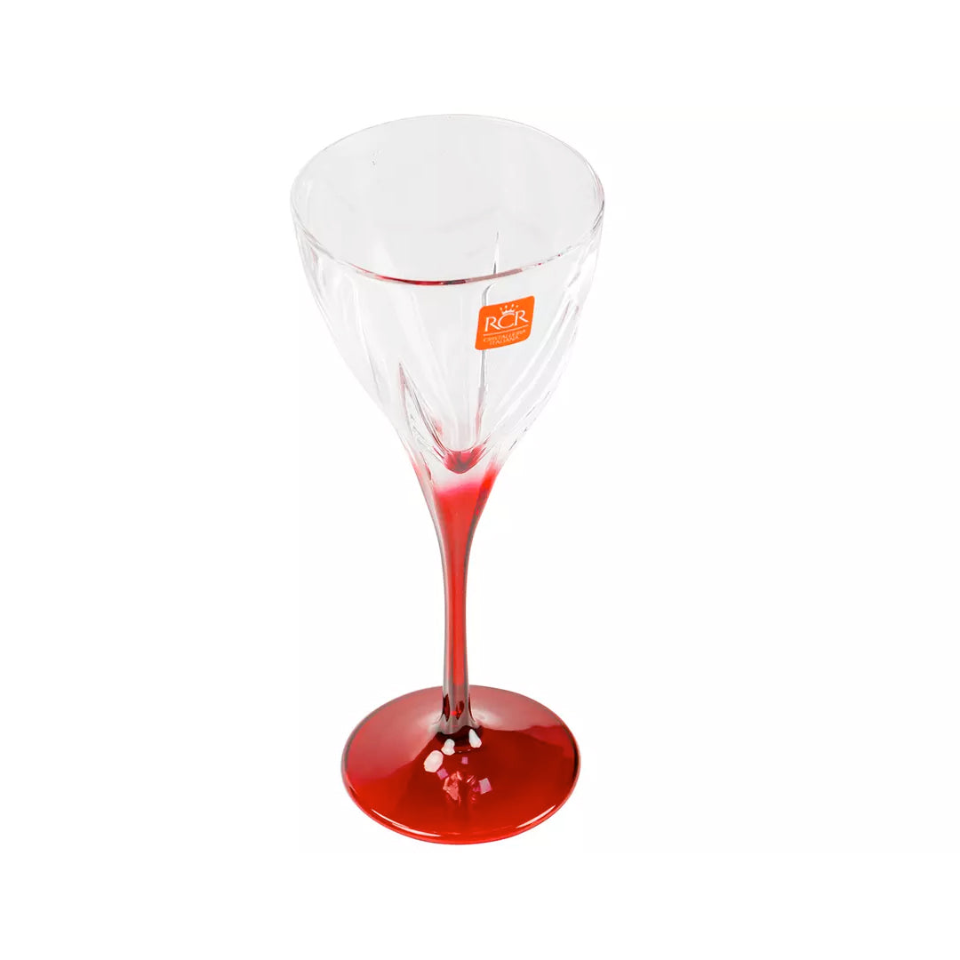 PARTY SET - Set 18 pezzi Party Edition linea Fusion RCR, 6 calici, 6 flutes e 6 bicchieri - Made in Italy