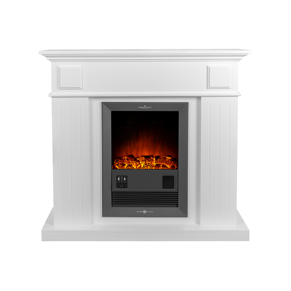 Camino Elettrico Savannah con Cornice in Legno 2000 Watt