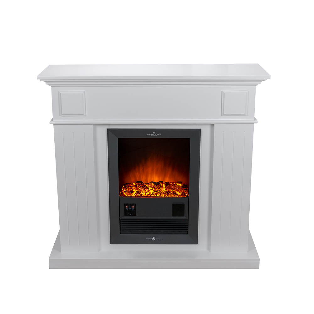 Camino Elettrico Savannah con Cornice in Legno 2000 Watt