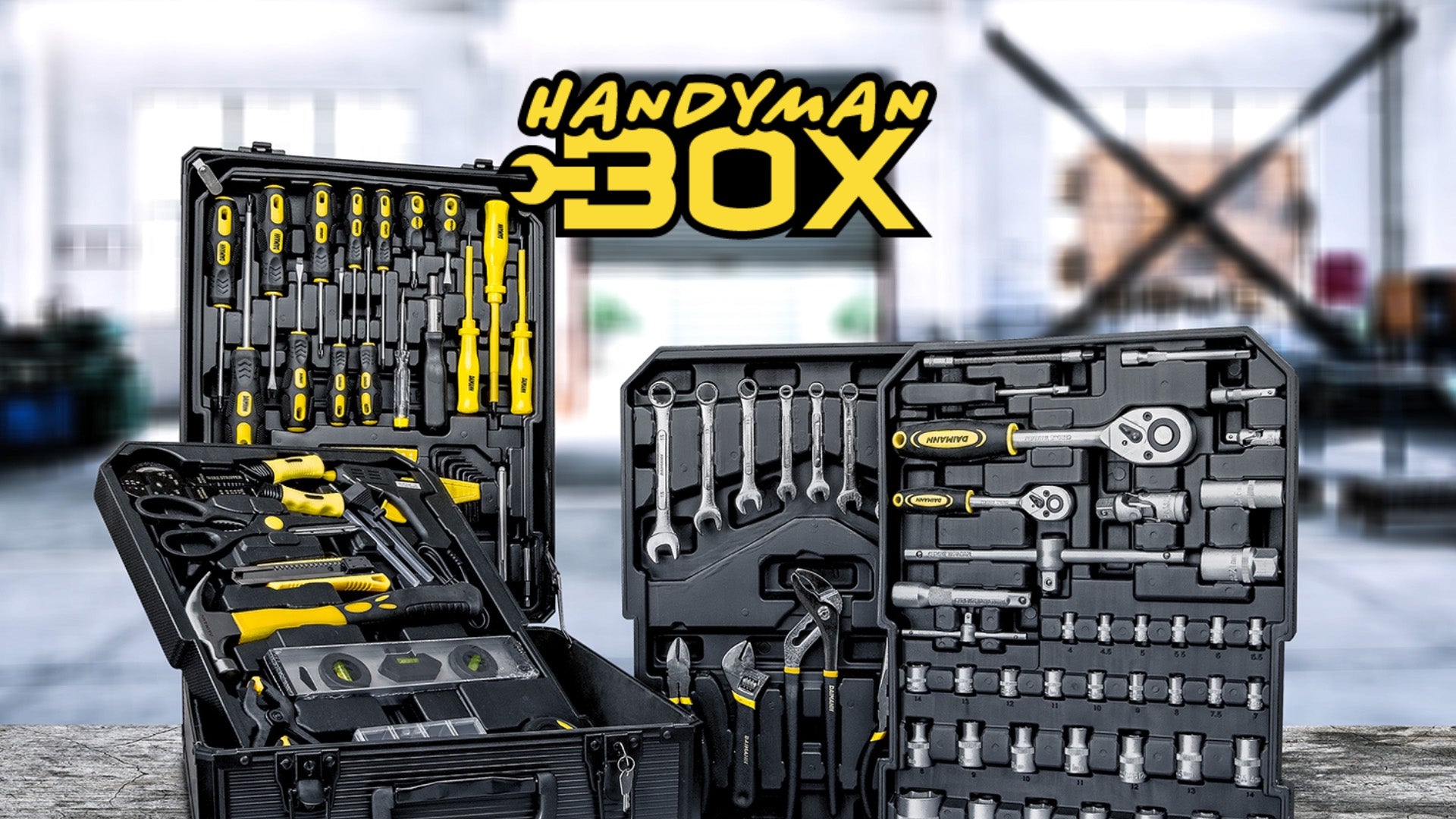 HANDYMAN BOX - Set Professionale Utensili con Trolley